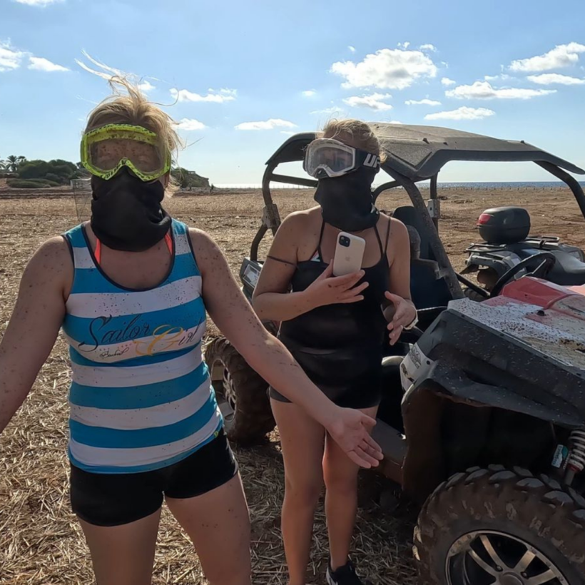 Buggy with 2 people